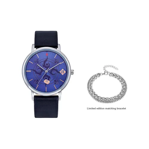 Ingyunshi Dark Path Collaboration Кварцевый механизм ПУ (полиуретан) Ремешок Часы Унисекс Синий циферблат MZTKN 95