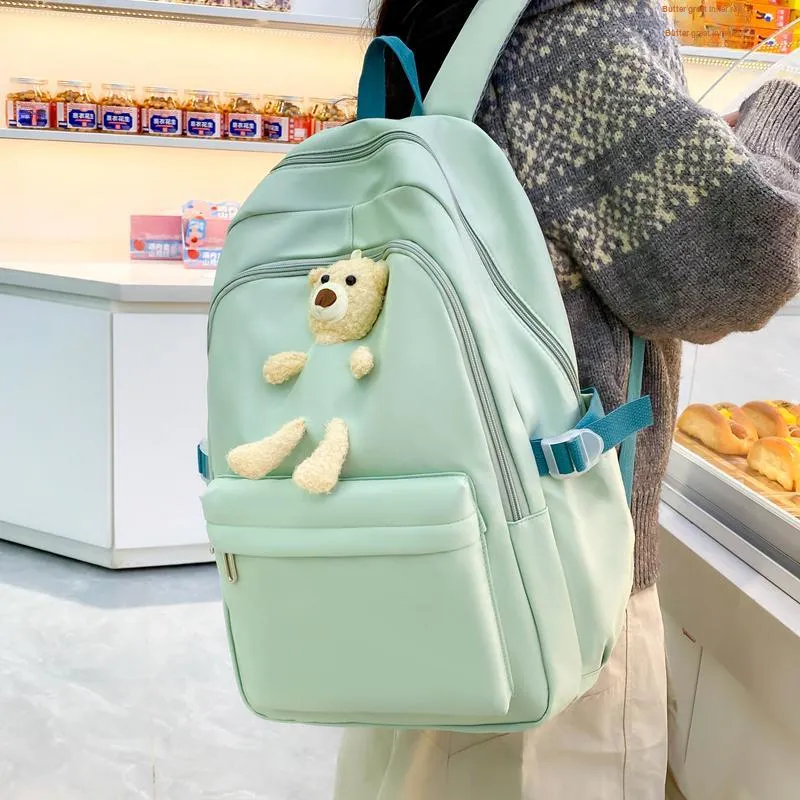 Yalu Nylon Backpack Unisex Multicolor-13