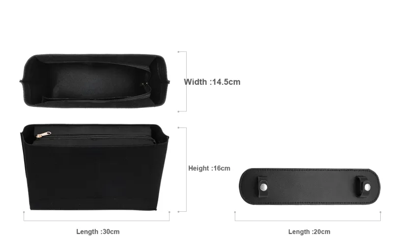 Lan Bao Fan Felt, Imported Microfiber Bag Insert Unisex-42