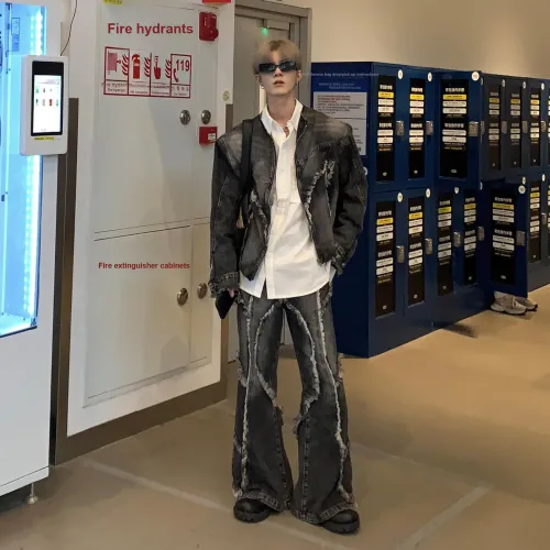 Pirkadat Черный Серый Цвет Унисекс Куртки