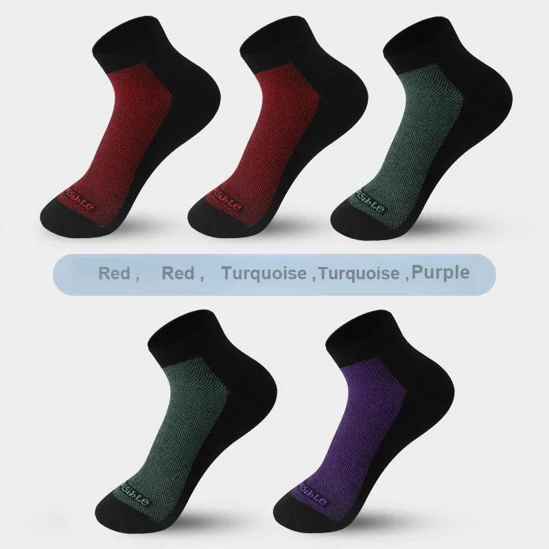 INVISIBLE Ankle Socks Men's 5 Pack-1