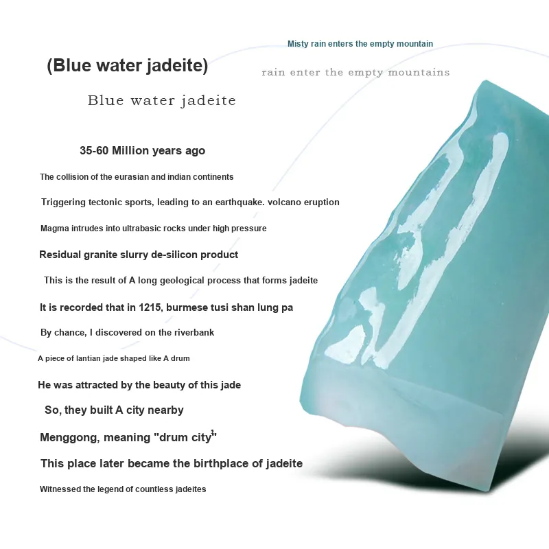Phoenix Nirvana Ice Glutinous Blue Water Jadeite Bracelet Women's-3