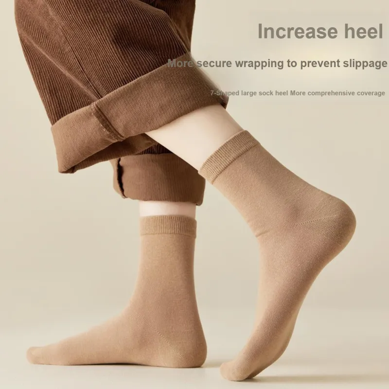 MIIOW Mid Calf Socks Women's 5 Pack-4