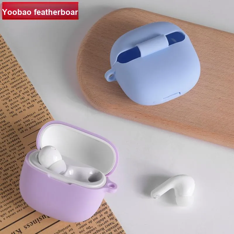 Yoobao Compatibility Red Beige Buds6 Lite Silicone Protective Cover Liquid Headphone Set-4
