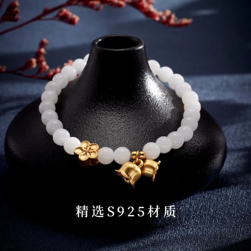 Andaozi Hetian Jade Bracelets White Jade Women's-4