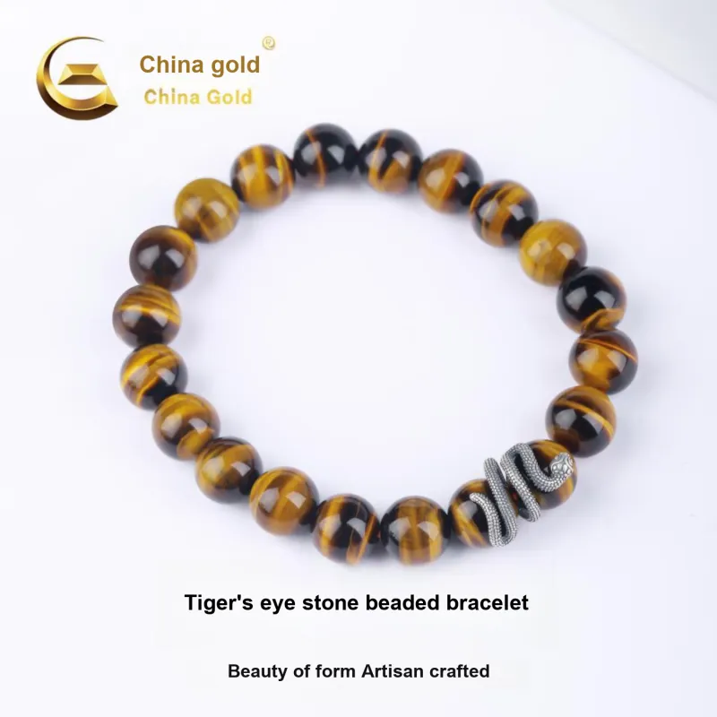 CHINA GOLD Tiger's Eye Stone Bracelets Unisex-1