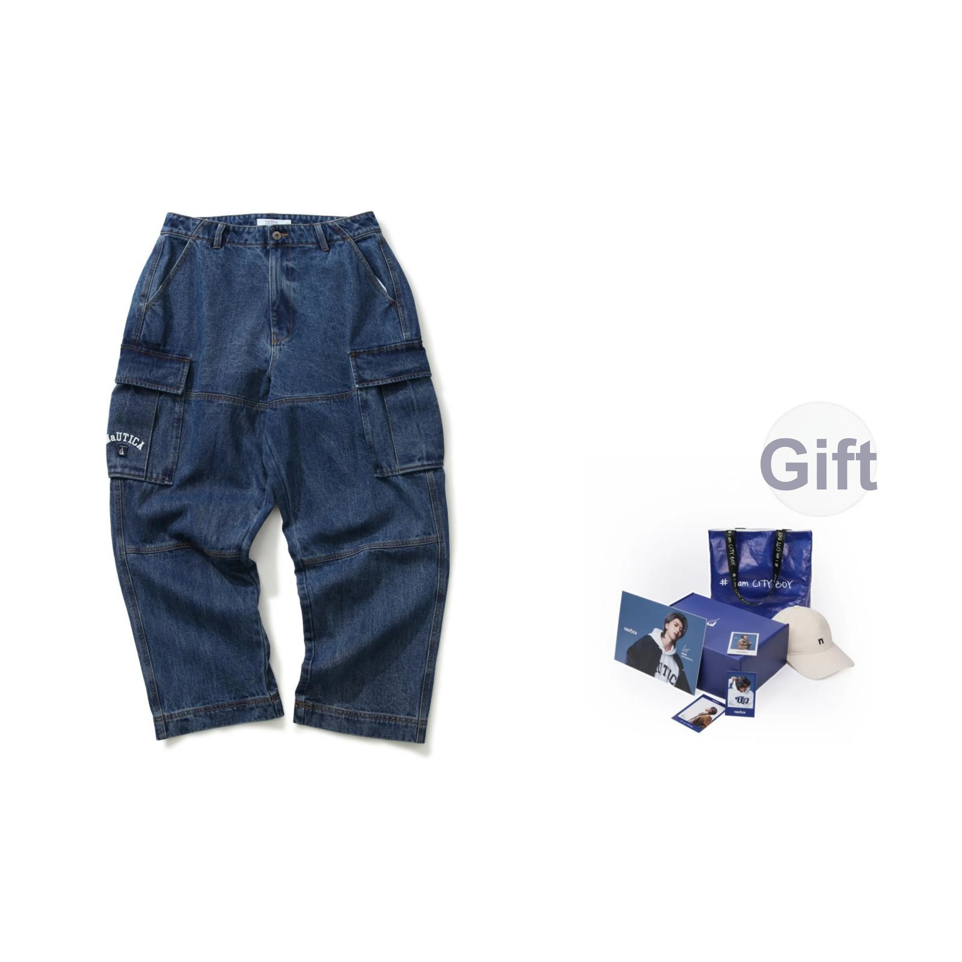 Nautica White Sail FW25 Джинсы Унисекс