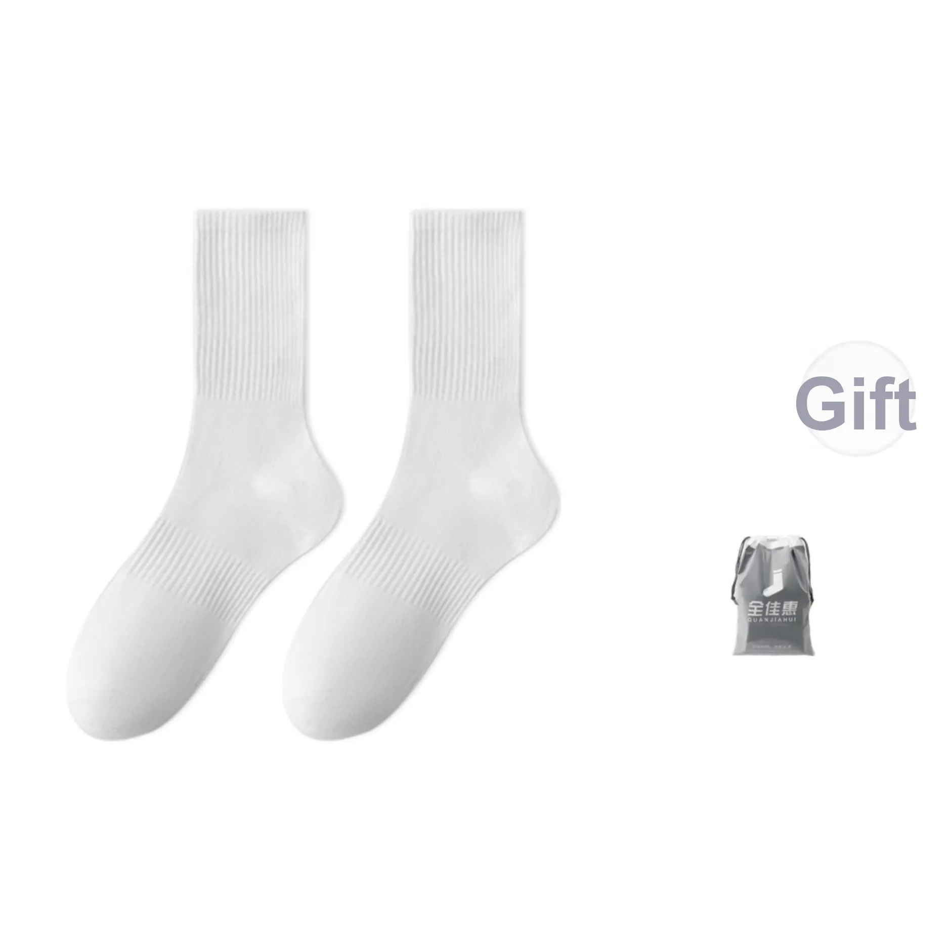 Qian Jiahui Колено Высокие Носки Унисекс