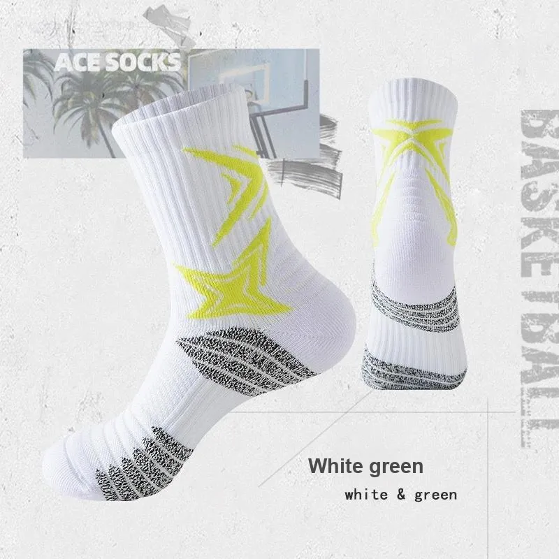 TLXT Basketball Socks Unisex Students' Fitness Outdoor Sports Running, Durable And Breathable-2