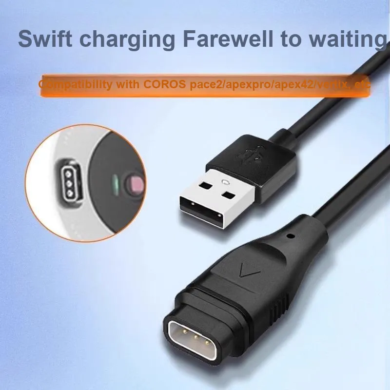 IBOANN Magnetic Charging Cable For COROS Smart Watch Cables Coros Pace2/3/pro/apex2/42/vertix/vertux2 Power Cable-4