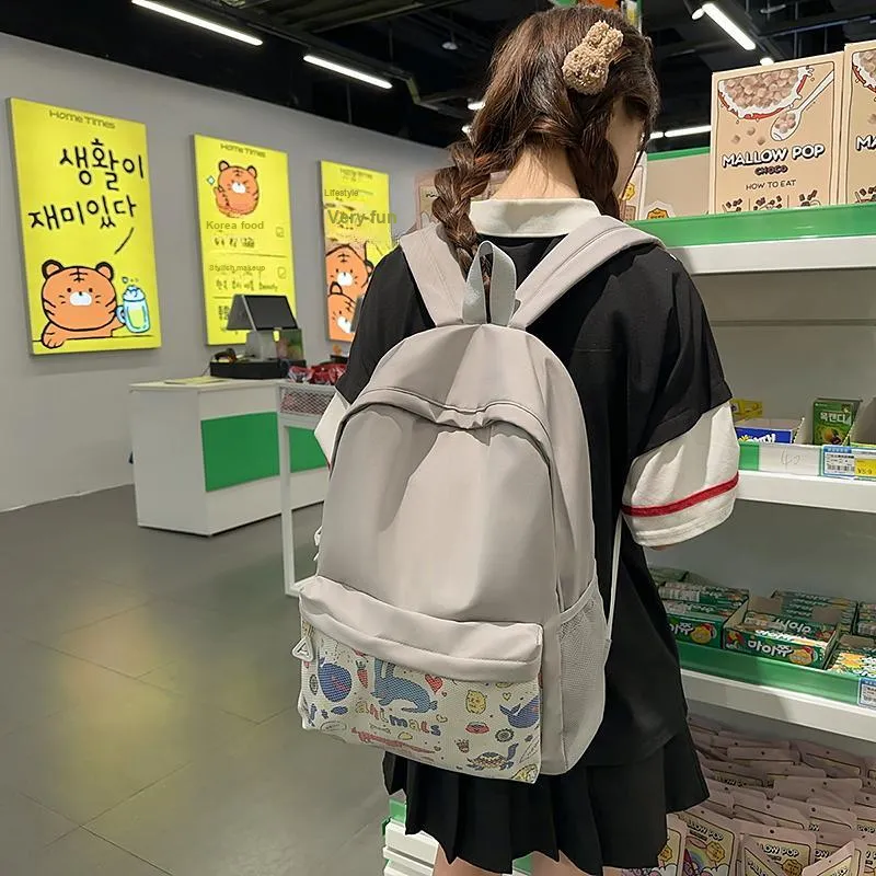 Kewuku Nylon With Mesh Backpack Unisex Multicolor-7