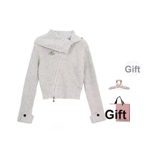 BAIDAIFEI Серый + Эксклюзивная сумка для покупок + Заколка-краб Женская трикотаж