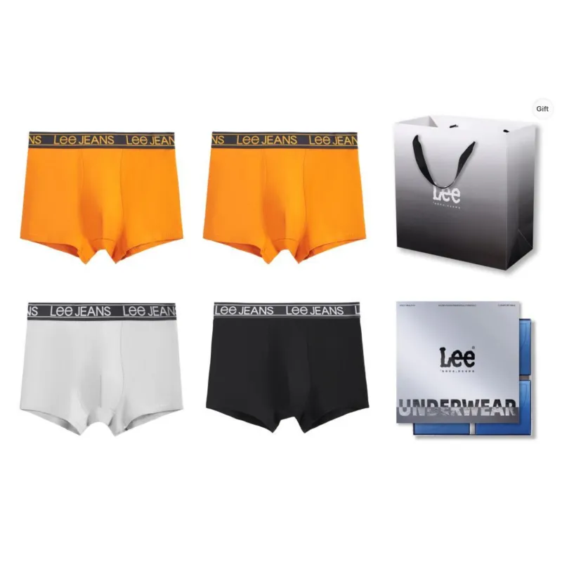 Lee Underpants Men's 4 Pack Box+Shopping Bag-18
