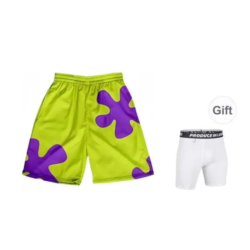 FFOMKE Sports Shorts Unisex Green-1