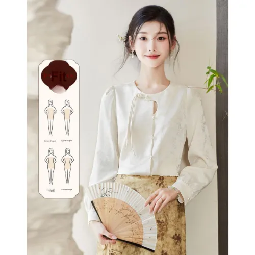 Like The Age Of Water Fall Shirt Regular Women's Beige