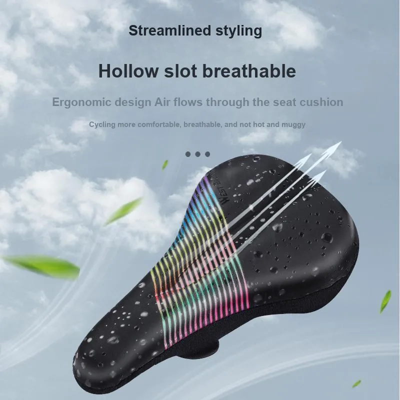 WEST BIKING Cycling Gear Road Bike Seat Cushion Cover Unisex Silicone-12