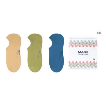 FAIRWHALE Ankle Socks Unisex Box Of 3 Pairs