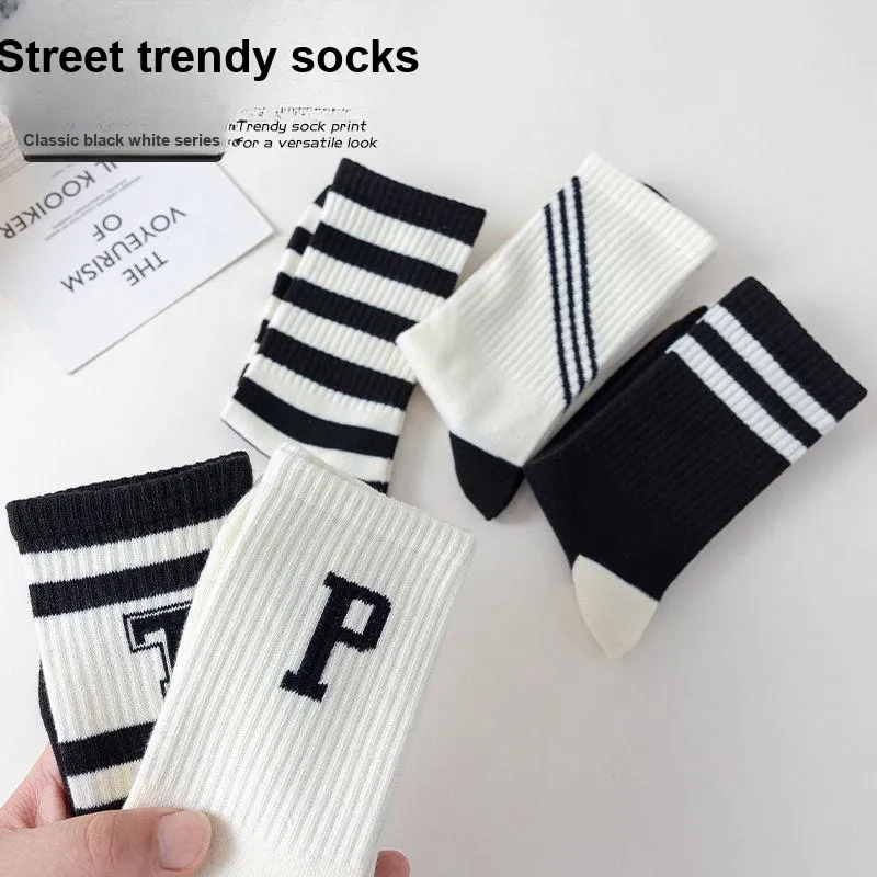 YOOKA Mid Calf Socks Unisex 5 Pack-3