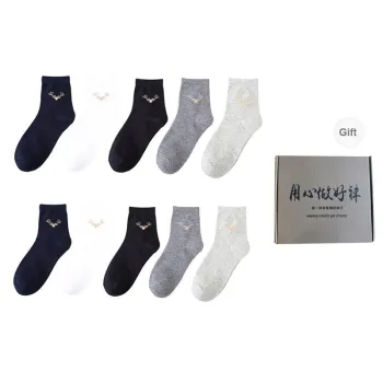 Yalu Mid Calf Socks Men's 10 Pack Mixed Color
