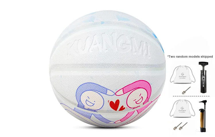 Kuangmi Basketball Blue White Size 7 Ball Training Unisex-2