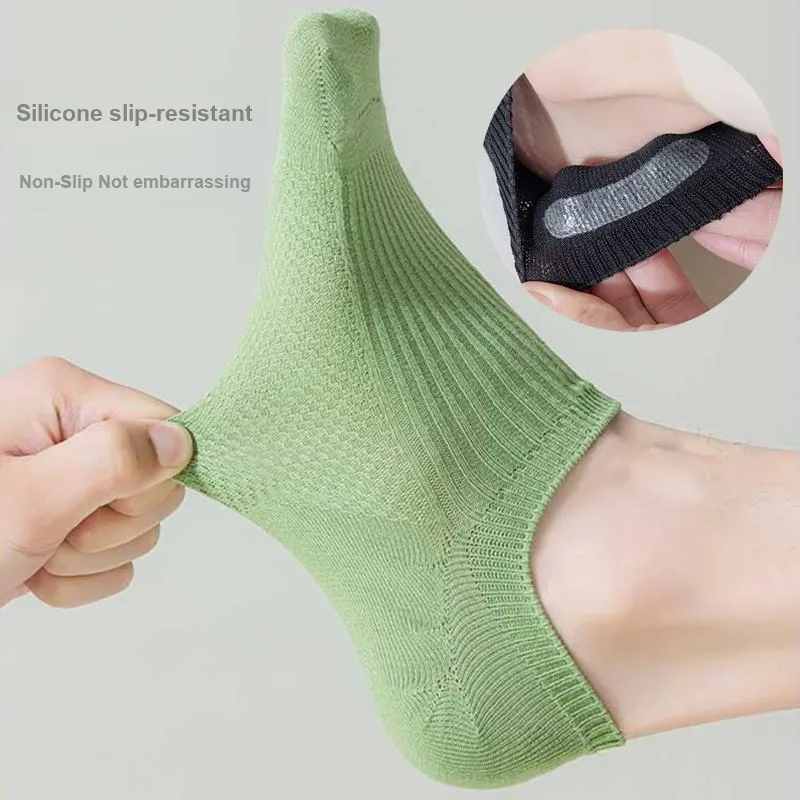 MANCHU No-Show Socks Men's 6 Pack-2