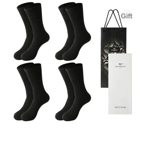 SEPTWOLVES Носки до колена Мужские упаковка из 4 штук набор в подарочной коробке