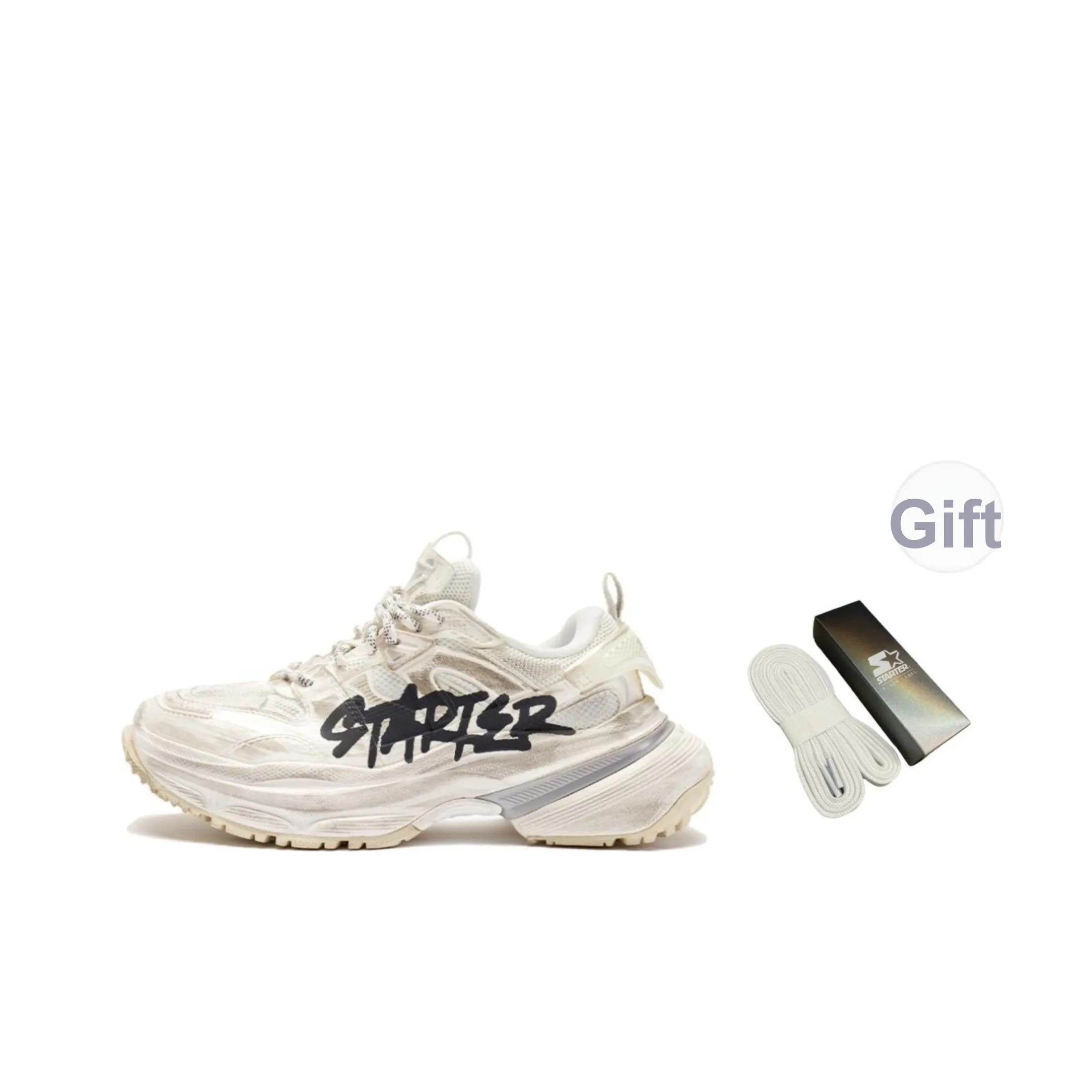 STARTER Remix 2K Chunky Sneakers Men Low Top White