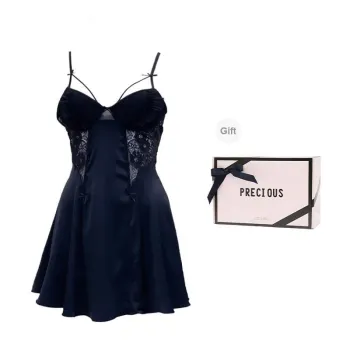 METE WHALE MT Nightgown Women's Gift Box Set Black