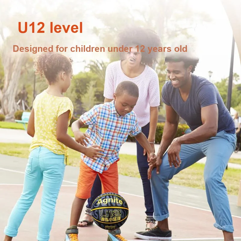 Deli Rubber Basketball Black Size 5 Ball Training Kids'-2
