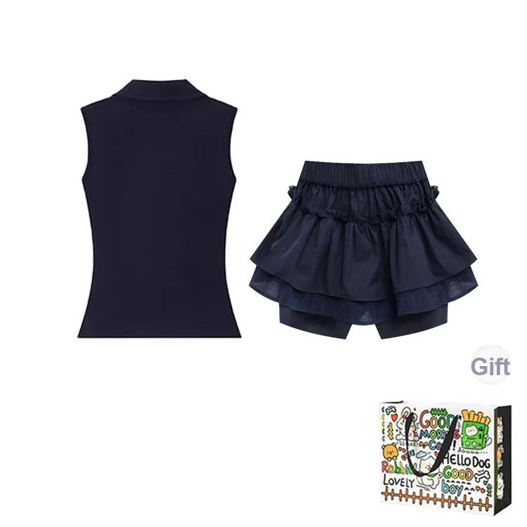 Dippanis Two Piece Skirt Sets Women's-1