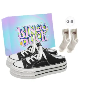 BINGO DUCK Rubber Sole Odor Resistant, Abrasion Resistant Closed Toe Slippers Women's