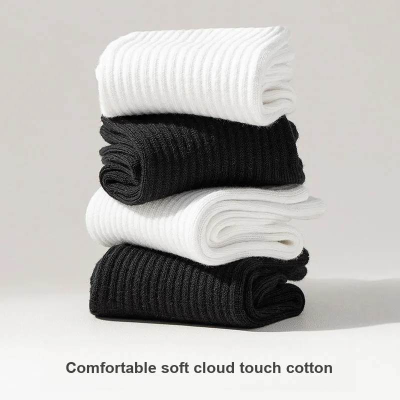 JIAZINI Mid Calf Socks Men's 5 Pack-33