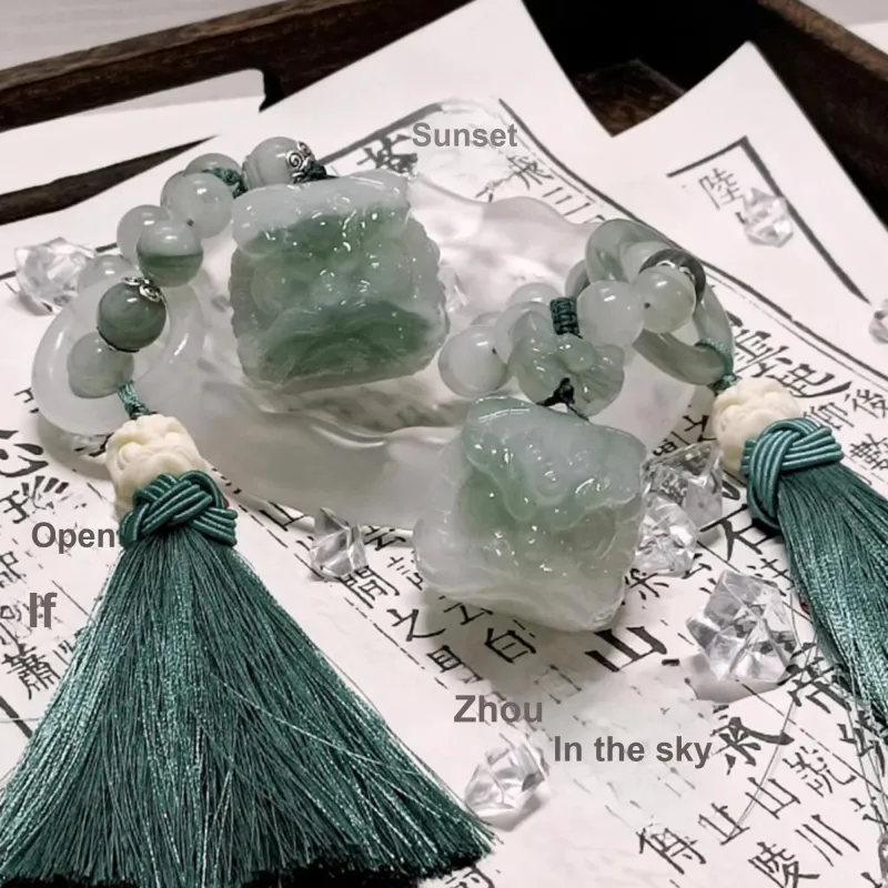 JIAOSHIYU Natural Tianshan Jade Collectible Unisex-1