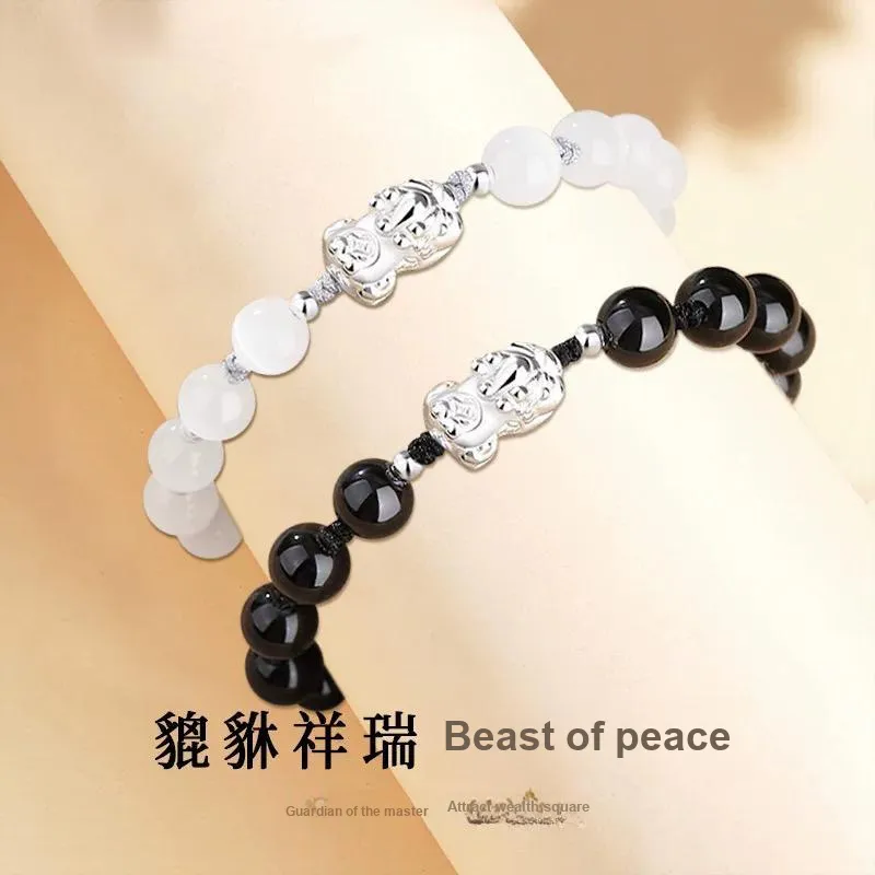 GUDUD Glass Cat Eye Bracelets Unisex-3