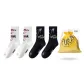 4 Pack (White Letter 2-Black Purple Heart 2)