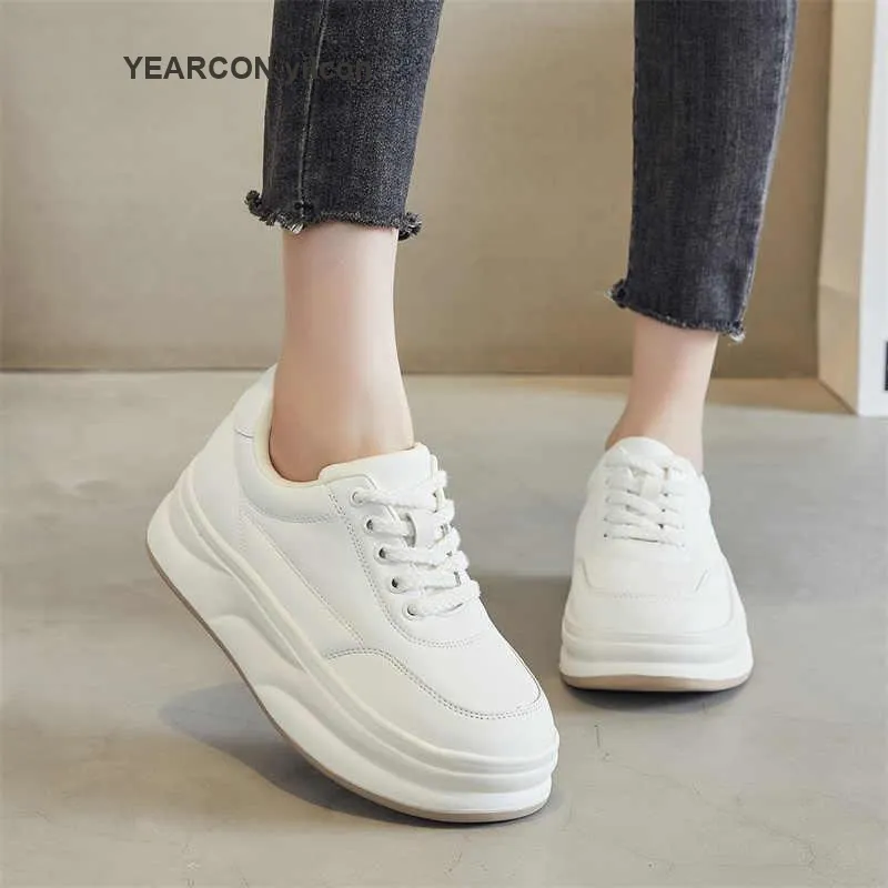 YEARCON Low Top Skateboard Shoes Women's Ecru-2