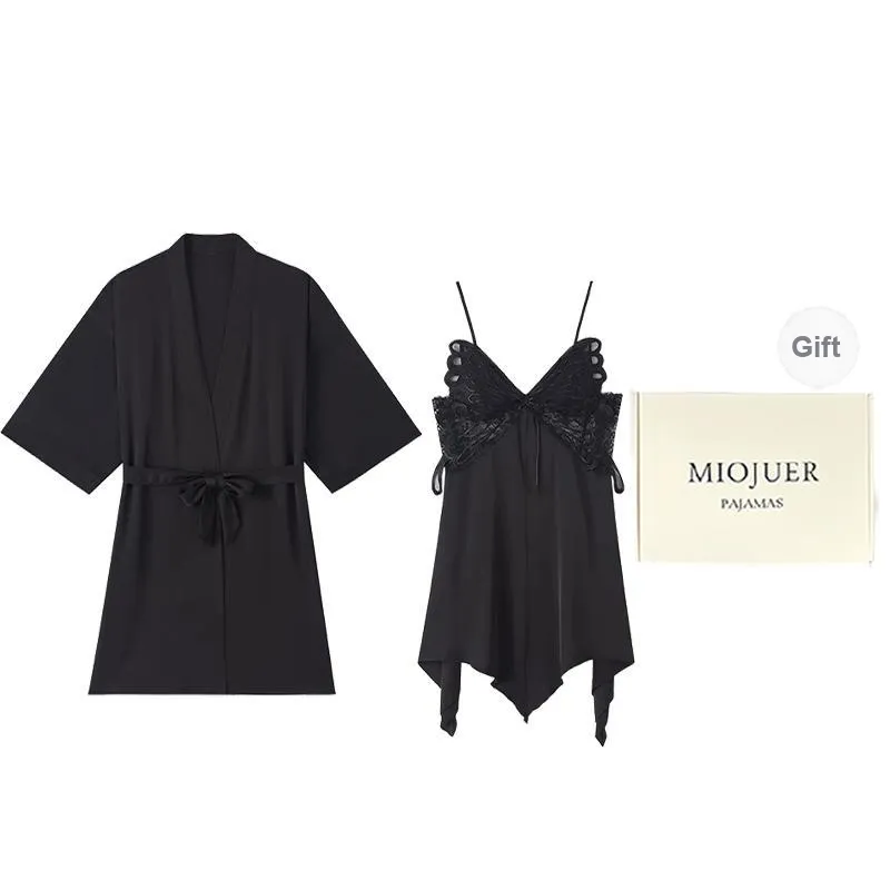 MIOJUER Pajama Set Spring And Summer Women's Two-Piece Set Gift Box Set