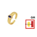 Heart-Shaped Pigeon Egg Ring[Blue]