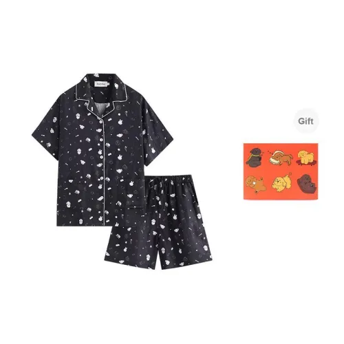 Wabi Town Pajama Gift Box Women's Black