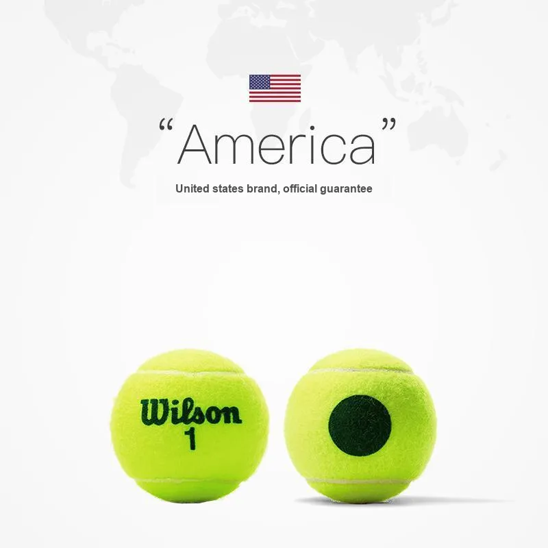 Wilson WRT137500 Tennis Balls Blend Wool, Natural Rubber Training Ball Indoor And Outdoor Diameter 6.00 6.86cm Green-3