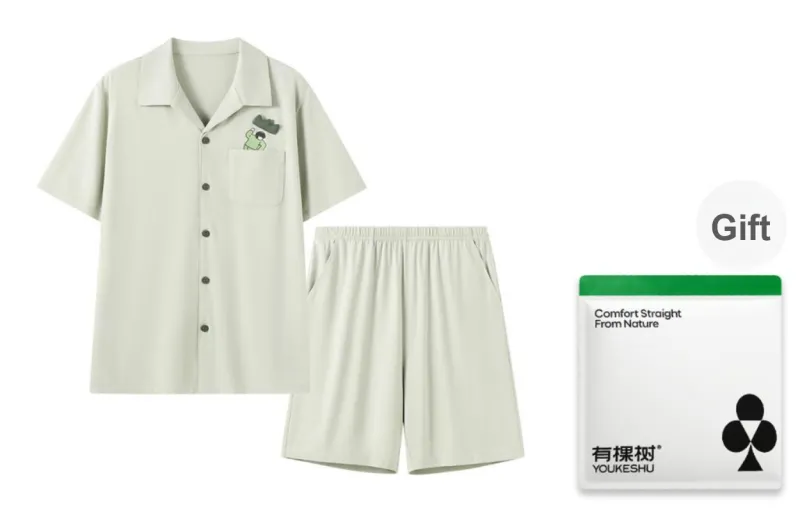 YOUKESHU Men Pajama Sets-4