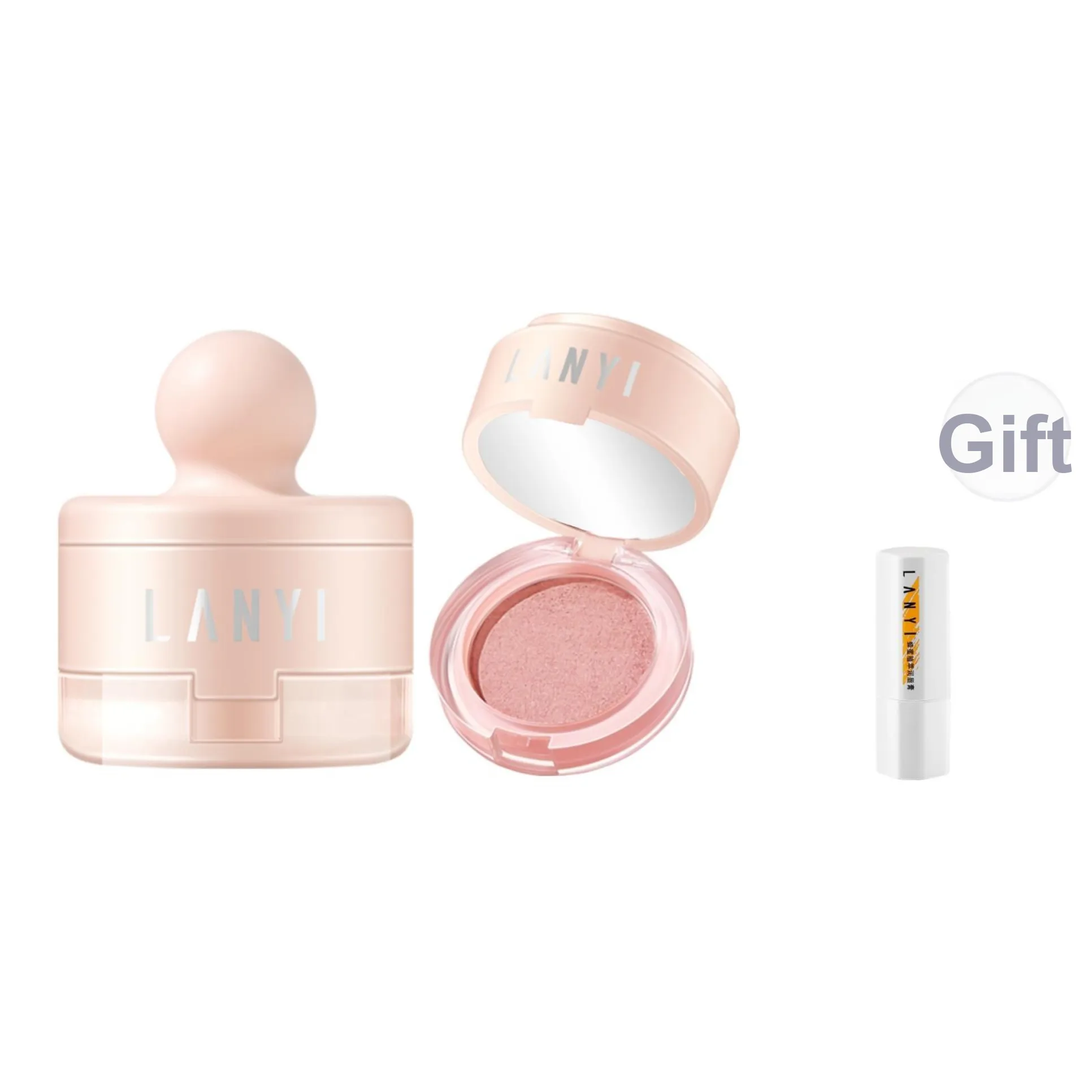 LANYI Мед Мягкий Светло-розовый Туманный Румяна Легко Смесь