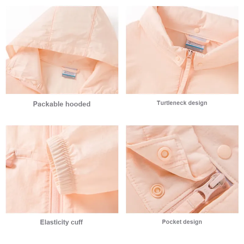 Columbia Windproof UV Protection Sun Protection Clothing Women's Dusty Pink-3
