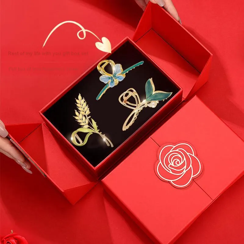 Enchanting Cat Alloy Hair Clips Women's-11