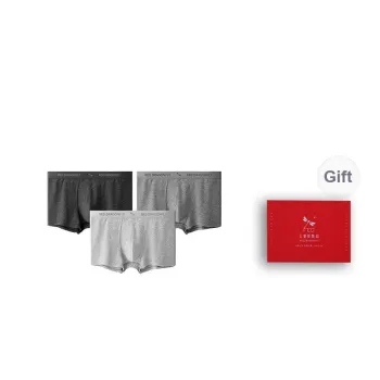 RED DRAGONFLY Cotton Panties Men's 3 Pack Gift Box Set