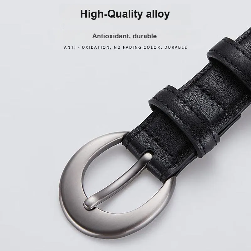 ROBINHOOD Cow Split Leather Belts Women's Width 2.5cm-1