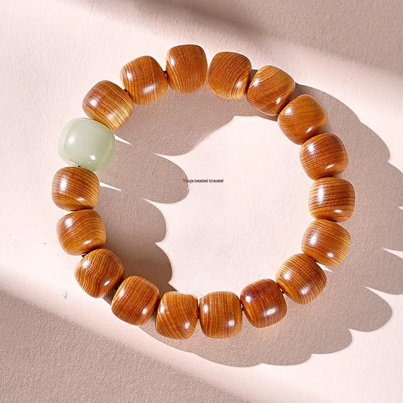 GUMUJIANG Thuja Wooden Bracelets Unisex-1
