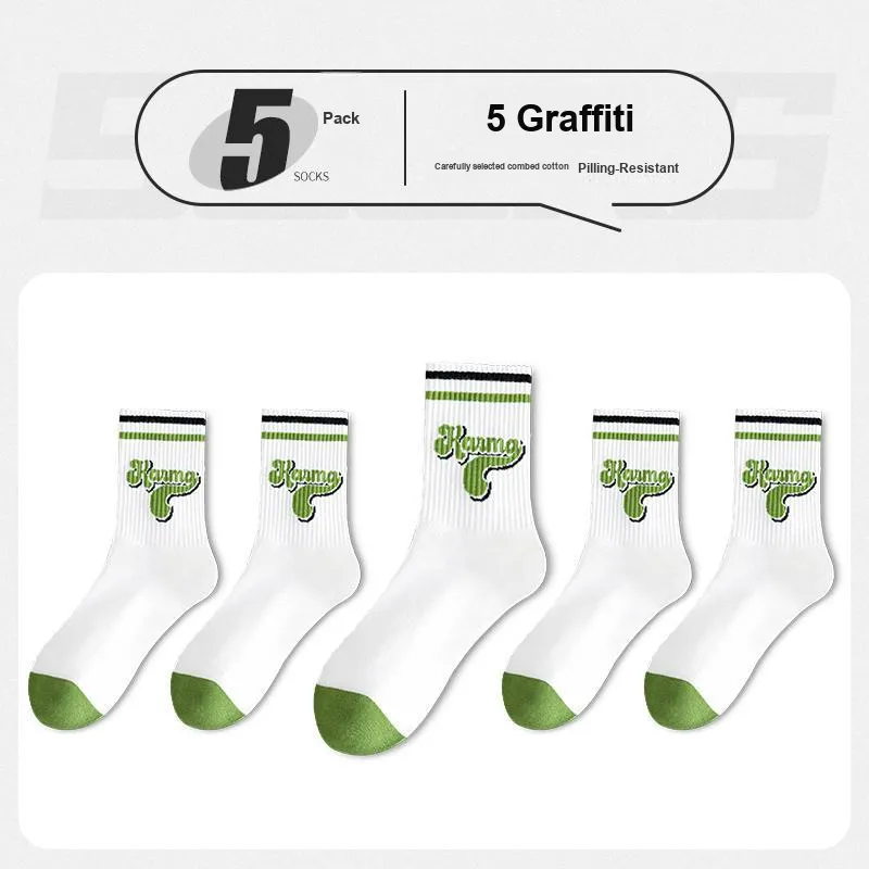 ROBINHOOD Mid Calf Socks Men's 5 Pack-16