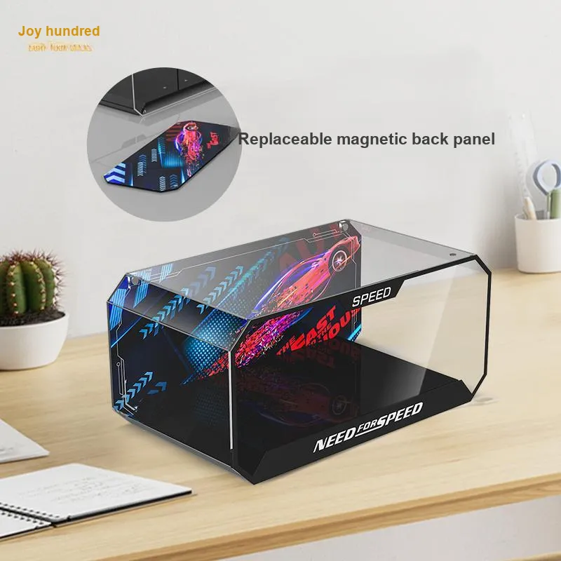 LIGHT YOUR BRICKS Joy 100 Building Block Speed Collection Car Alloy Model Racing Car Display Case Model Accessories-10