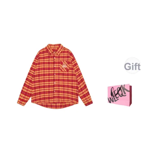 CTRTRC Red Women's Shirts CTRTRC Красный Женские Рубашки